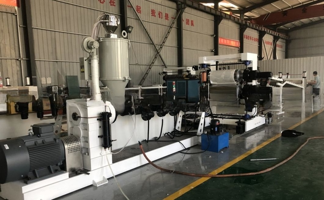 New Design Geocell Production Line with Online Punching and Ultrasonic Welding Machine