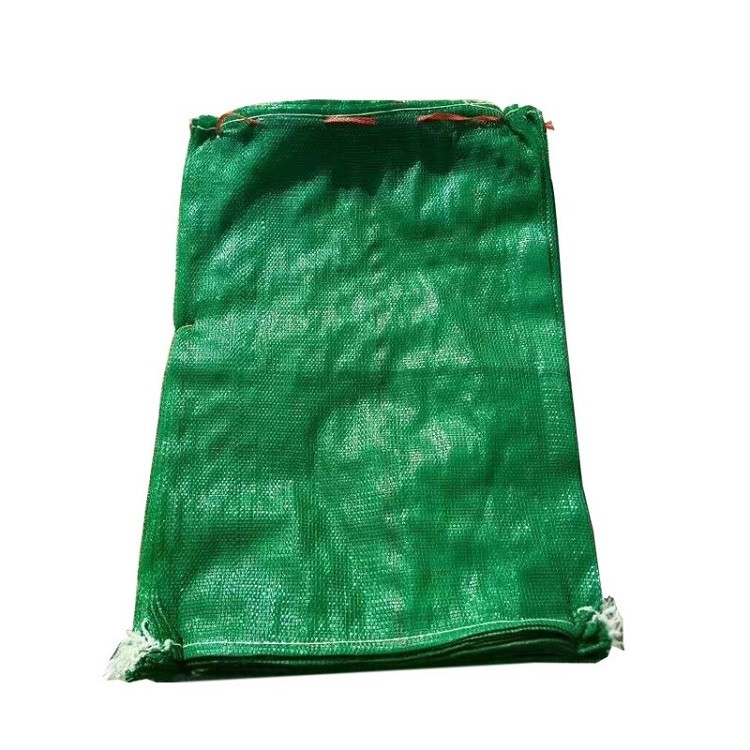 Plastic Tubular Lenom Mesh Net Bag Drawstring Packaging Orange Poly PP Woven