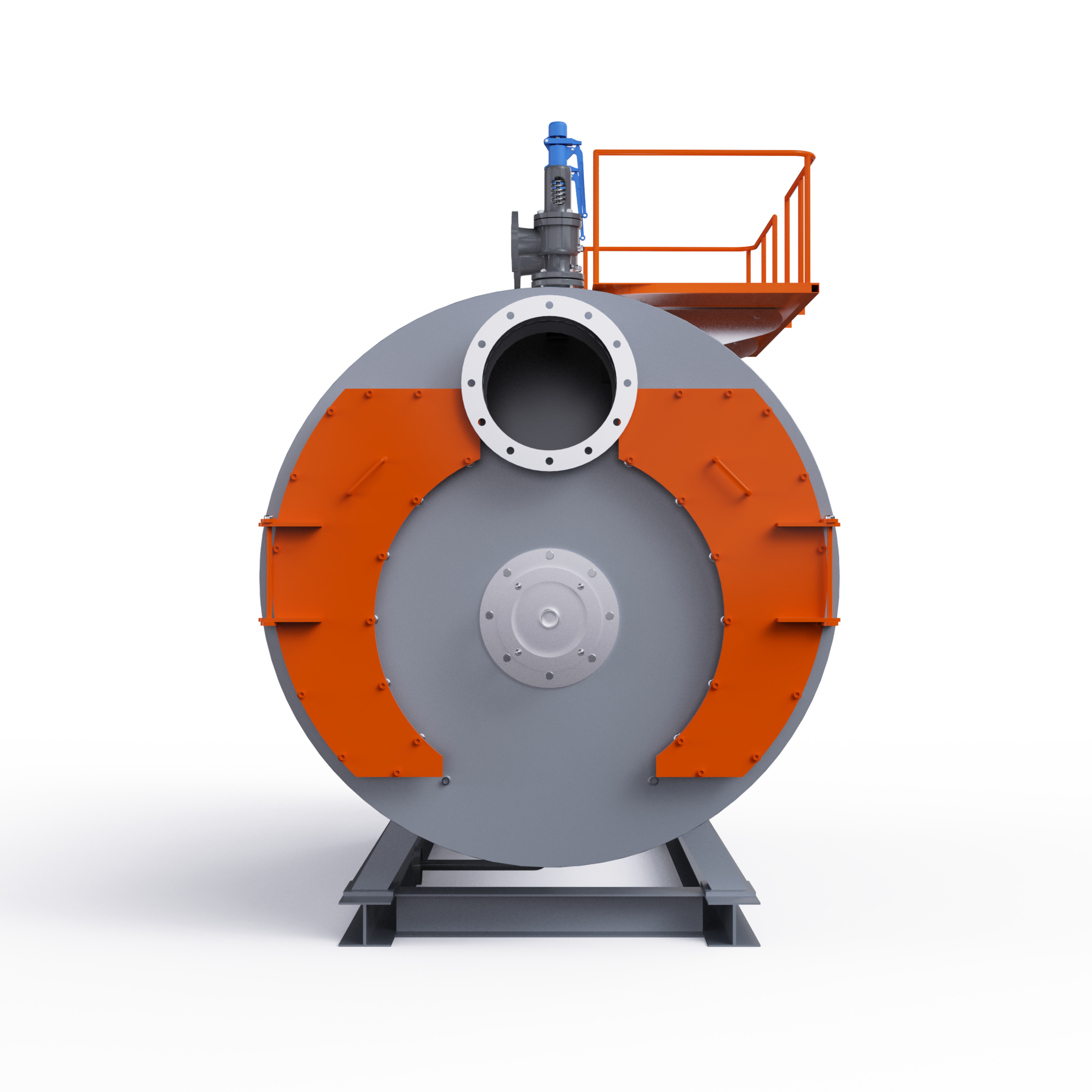 Horizontal 50-1000kg Powered Natural Gas Fired Industrial Fire Tube Steam Boiler