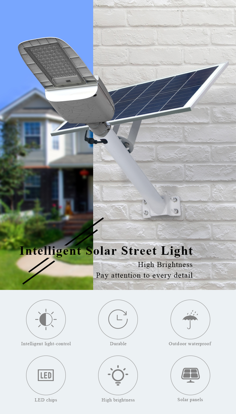 Outdoor solar street light flood light