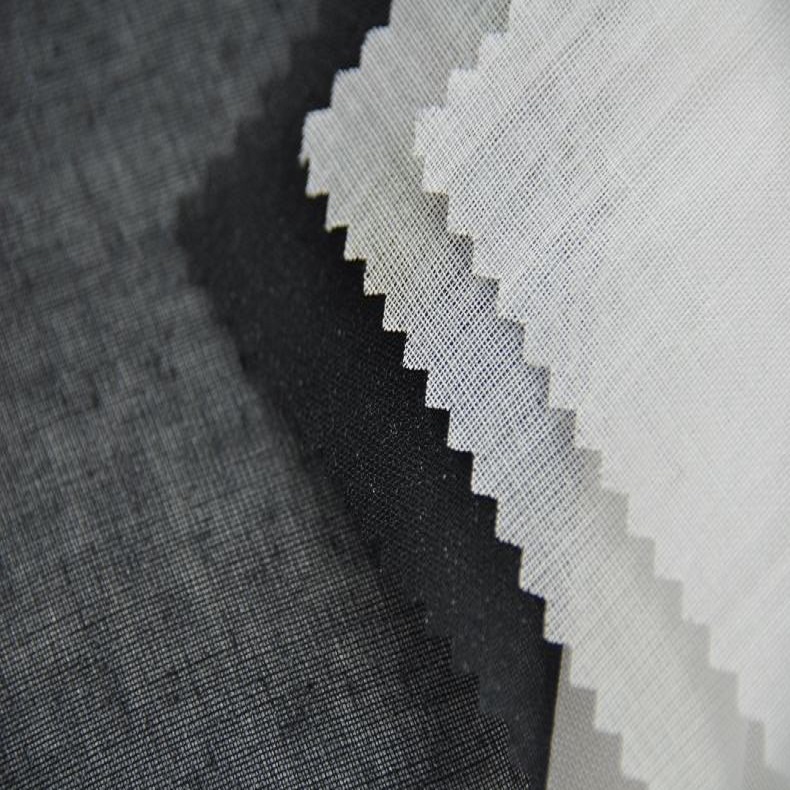 100% Cotton Fusible Woven Collar Fusing Interlining GAOXIN Embroidered for Men's Wear
