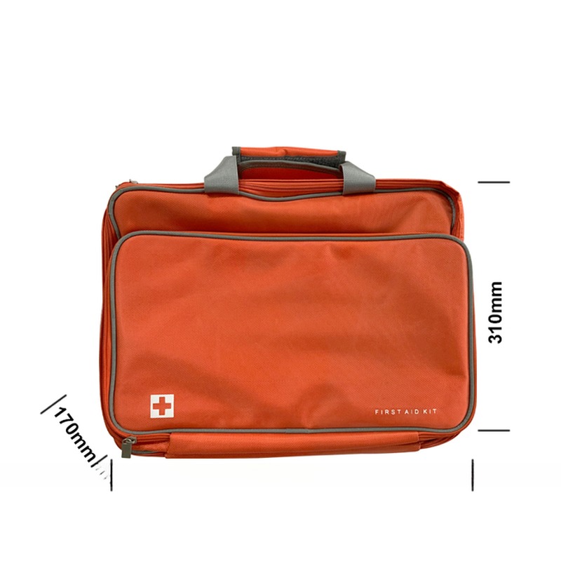 Nylon Fabric Small Red Empty Bag for Emergency First Aid Kit at Home and Travel