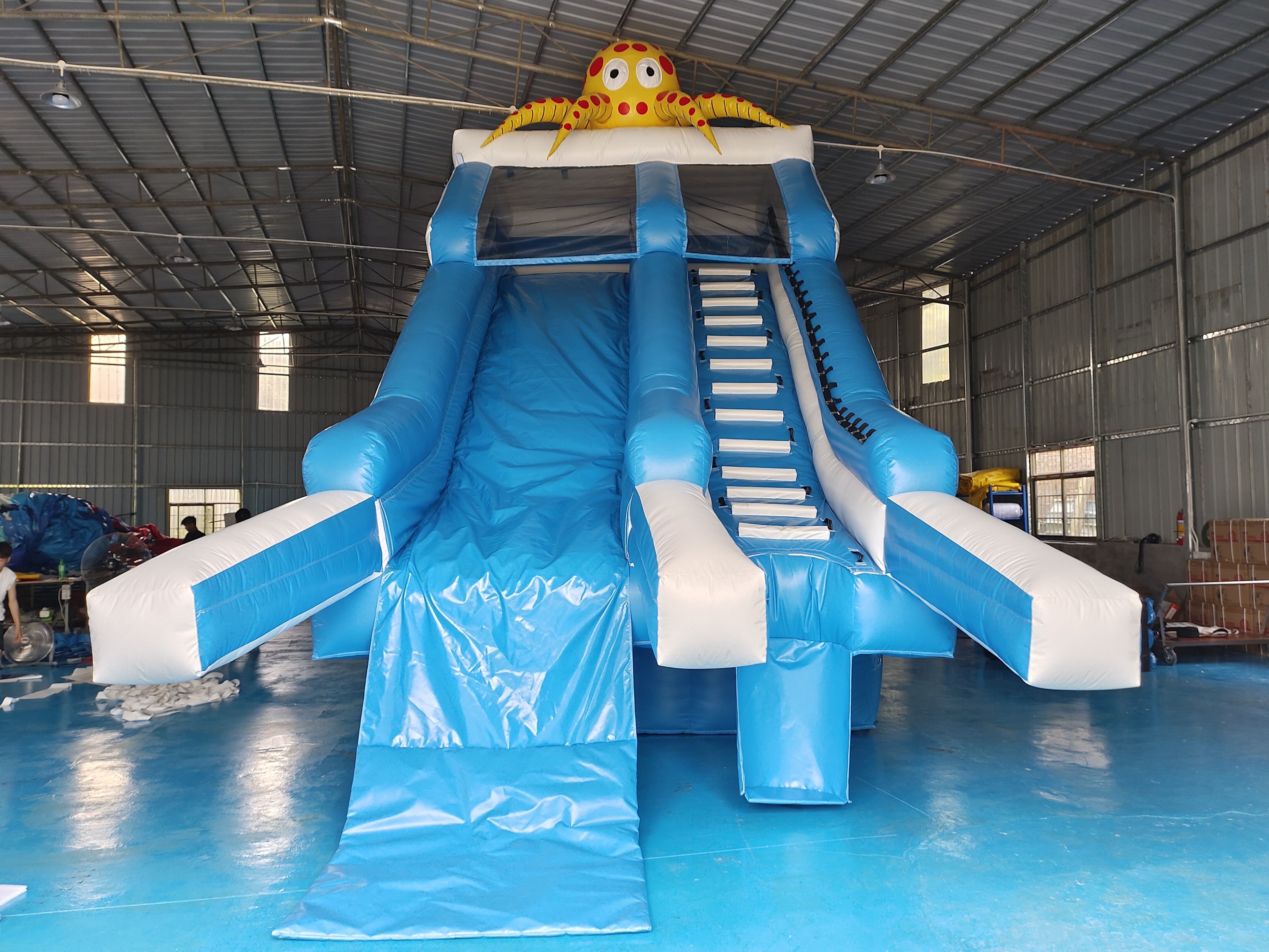 Commercial Outdoor Giant Inflatable Water Slide Octopus Cartoon Inflatable Water Slide For Kids And Adults