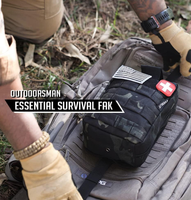 ISO13485 Safety Outdoor First Aid Kit Pouch Gear Outdoor Emergency Survival Kit