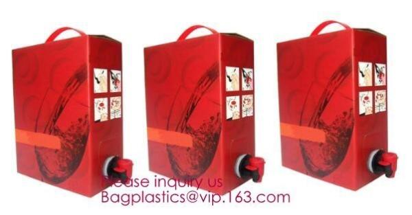 3L ,5L ,10L ,20 L Wine Dispenser Packaging Bag milk Spout bib Bag In Box