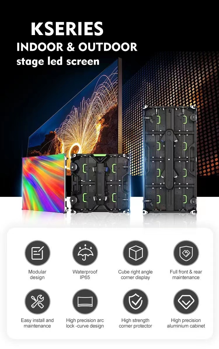 Outdoor Led Screen Rental Full Color P2.84I P1 LED Video Wall Ground Support Stand Back Frame Rollable Display