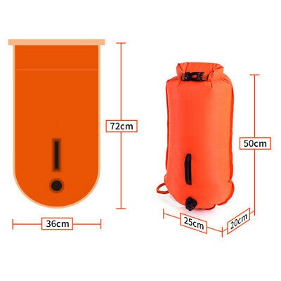 Ultralight Triathlon Swimming Buoy 37*72cm Inflatable Fruit Tube Ring