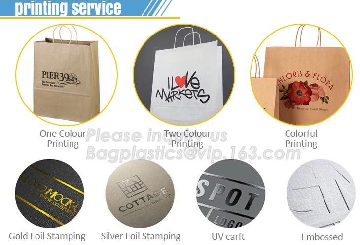 Customized Red Printed Kraft Paper Shopping Bag with Ribbon Handles and Bowknot,Kraft Paper Shopping Bag with Kinds off