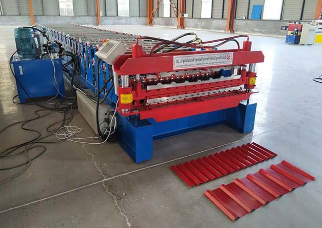 Galvanized Coil Double Layer Roll Forming Machine Material Thickness 0.3-0.8mm