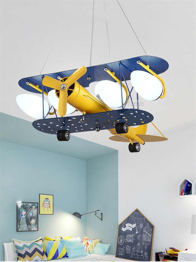 Kids Room Lamp For Children Chandelier E27 Airplane Hanging Lamp ceiling lights for bedroom（WH-MA-147)
