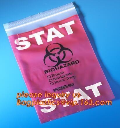 Bio Harzard Specimen Bags/Medical Waste Biohazards Bag/Medical Waste Disposal,