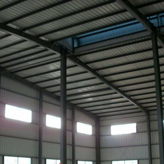 Q355 Steel Portal Frame Roof Structure 50-120mm Roof For Exhibition Hall