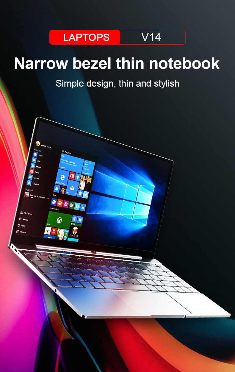 14 Inch Screen Laptop Notebook 12gb RAM 24G SSD Mini PC Computer