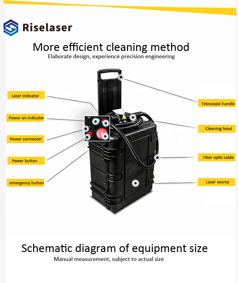 Metal Stainless Steel 100W Fiber Laser Cleaning Machine Rust Removal