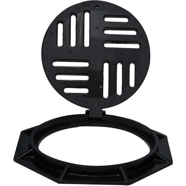 Quality Elite 432 X 517mm Triangle Grating Frame , 20 Tons SMC FRP Manhole Grating Cover for sale