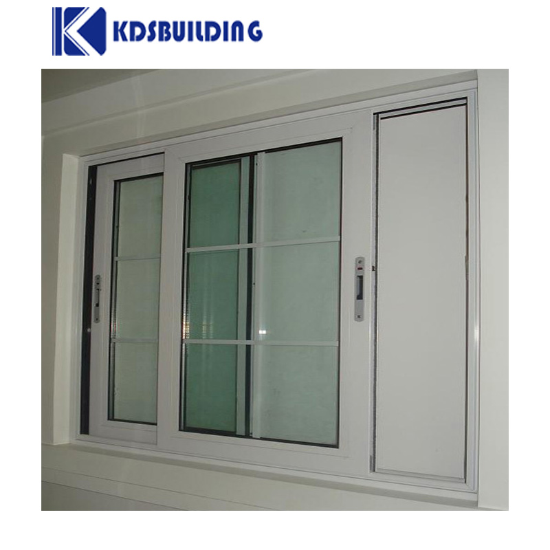 KDSBuilding Modern Residential Windows Waterproof Double Clear Glazed Sliding Pvc Window With Thermal Glass