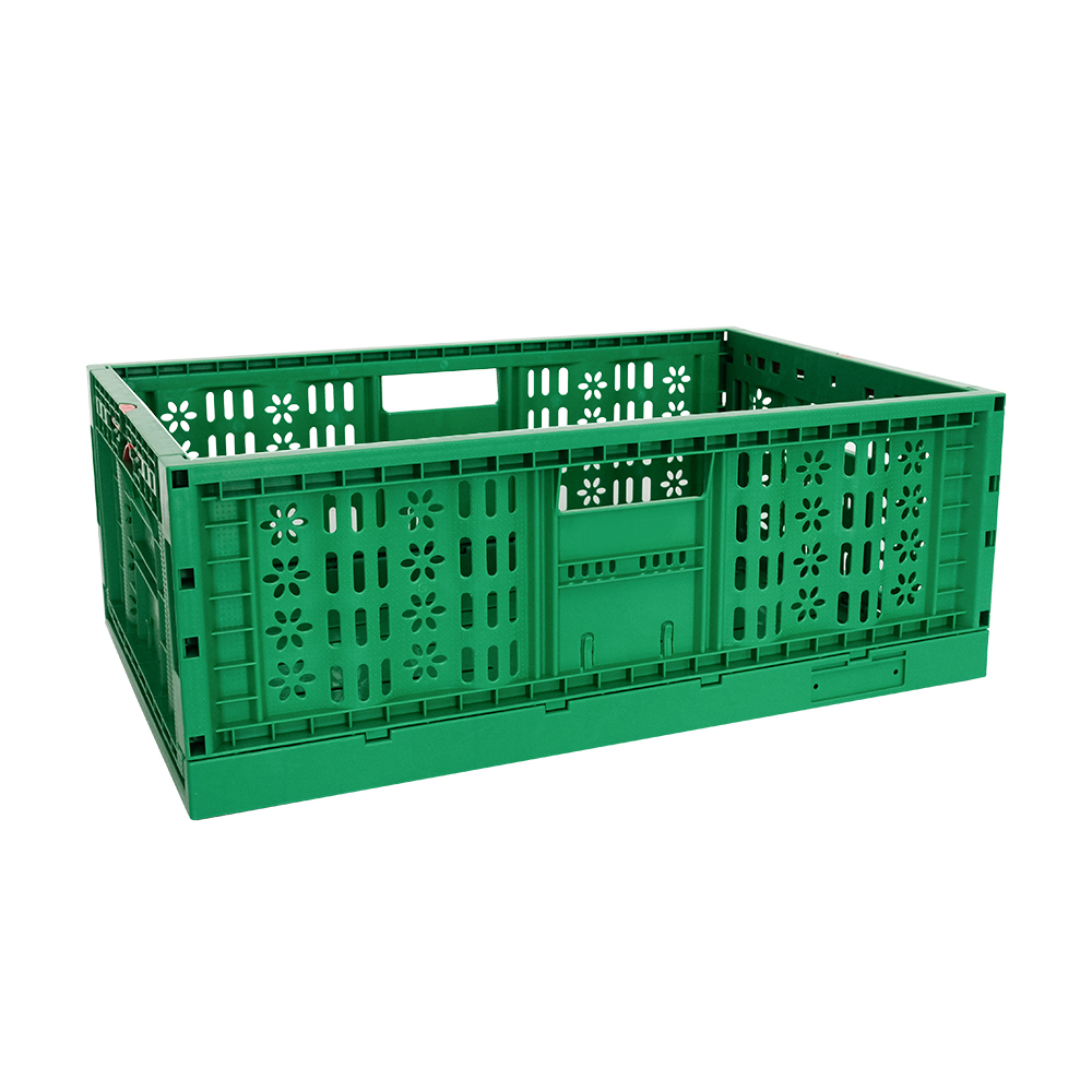 Collapsible Stackable PP Mesh Moving Storage Plastic Foldable Crate Certificate ISO9001