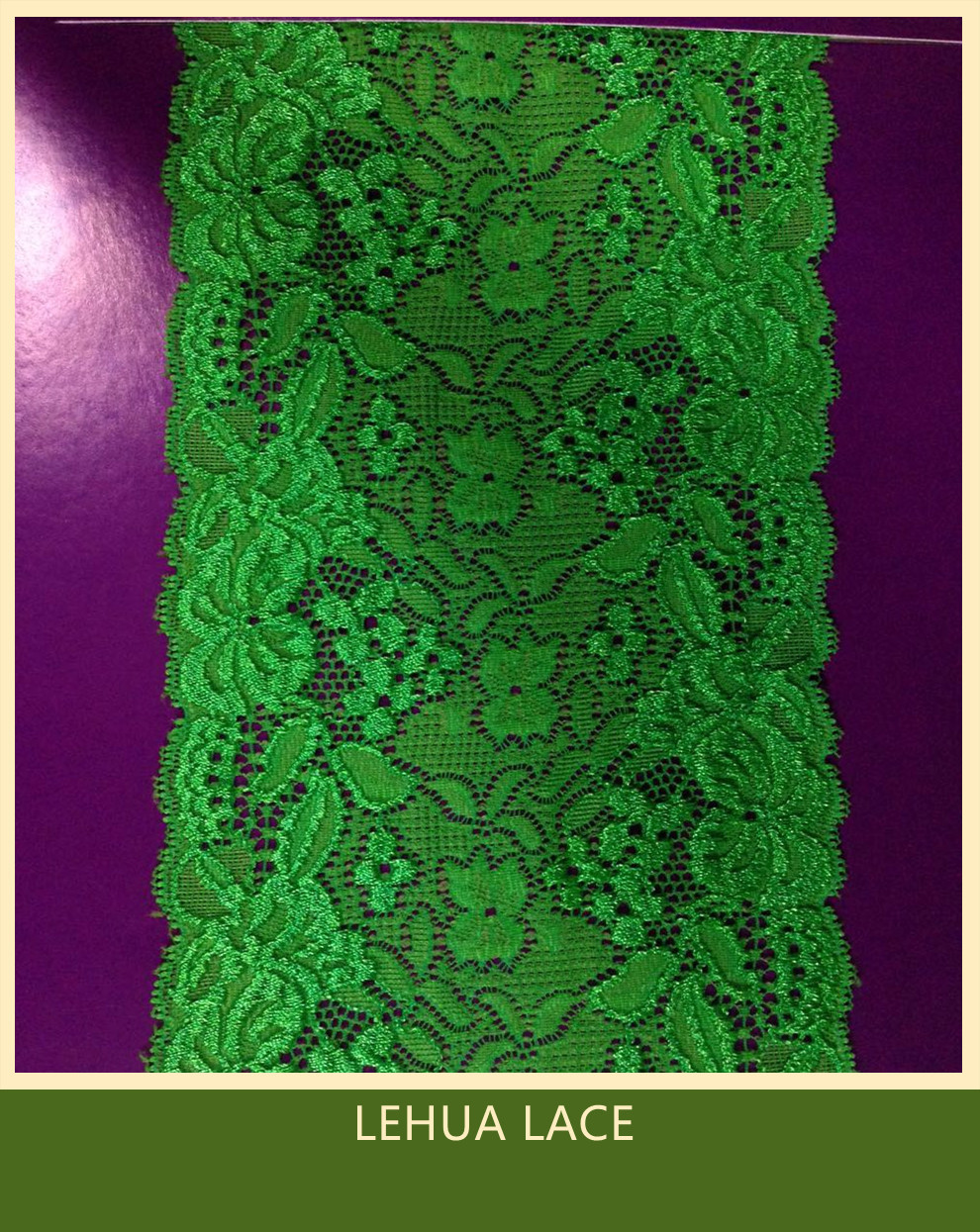 Hot Selling and nice quality Nylon Spandex Stretchy Brazil Lace from China