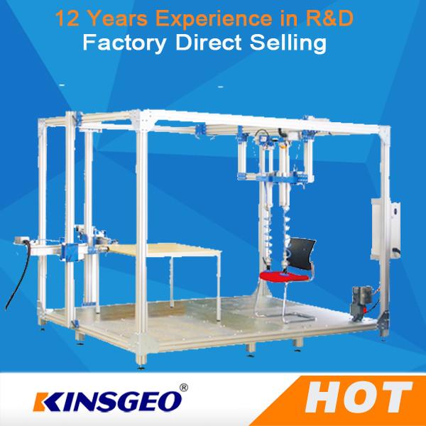 500KG Sliding Resistant Furniture Testing Machine With Steel Plate For Rolling