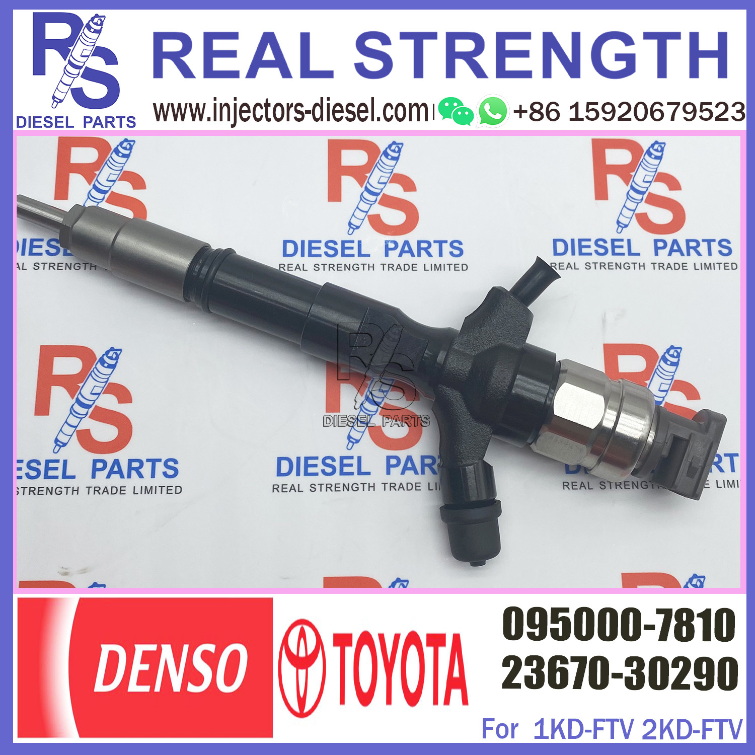 common rail diesel fuel injector 095000-6710 095000-7810 23670-30290 for To-yota-Dyna engine