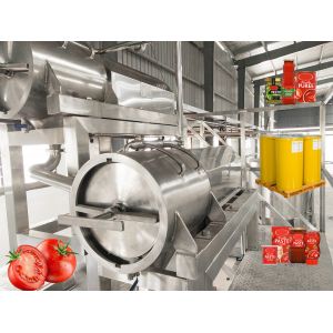 Stainless Steel 304 Material Tomato Paste Sauce Concentrate Processing Line