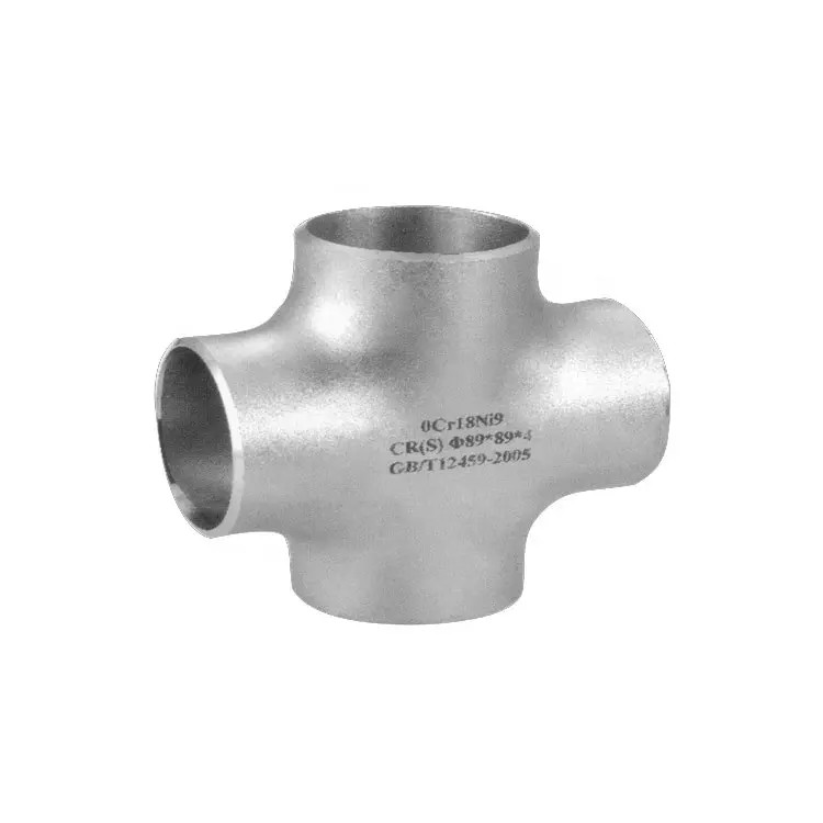 2023 High Quality 1/2 Inch Stainless Steel Cross Pipe Fitting With Forged Manufacturing Process
