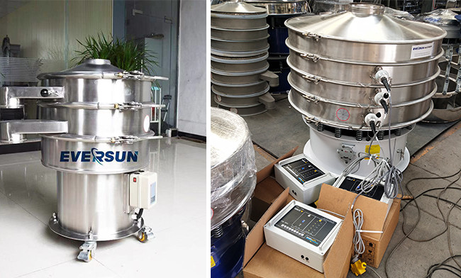 Automatic 0 - 10t/H Capacity Powder Ultrasonic Vibrating Sieve With Wire Woven Mesh