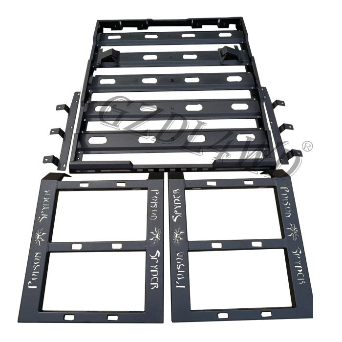Black Steel Roof Rack For Jeep Wrangler Jl Roof / Luggage Bar Carrier Roof Rack