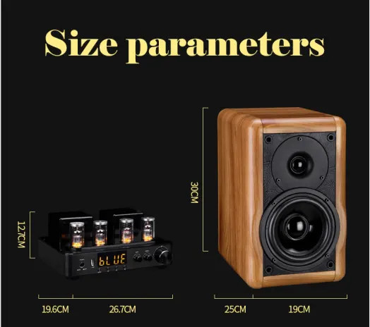 Sound Passive Bookshelf Speaker 45-20khz Frequency Range 2 Loudspeaker Enclosures for Professional