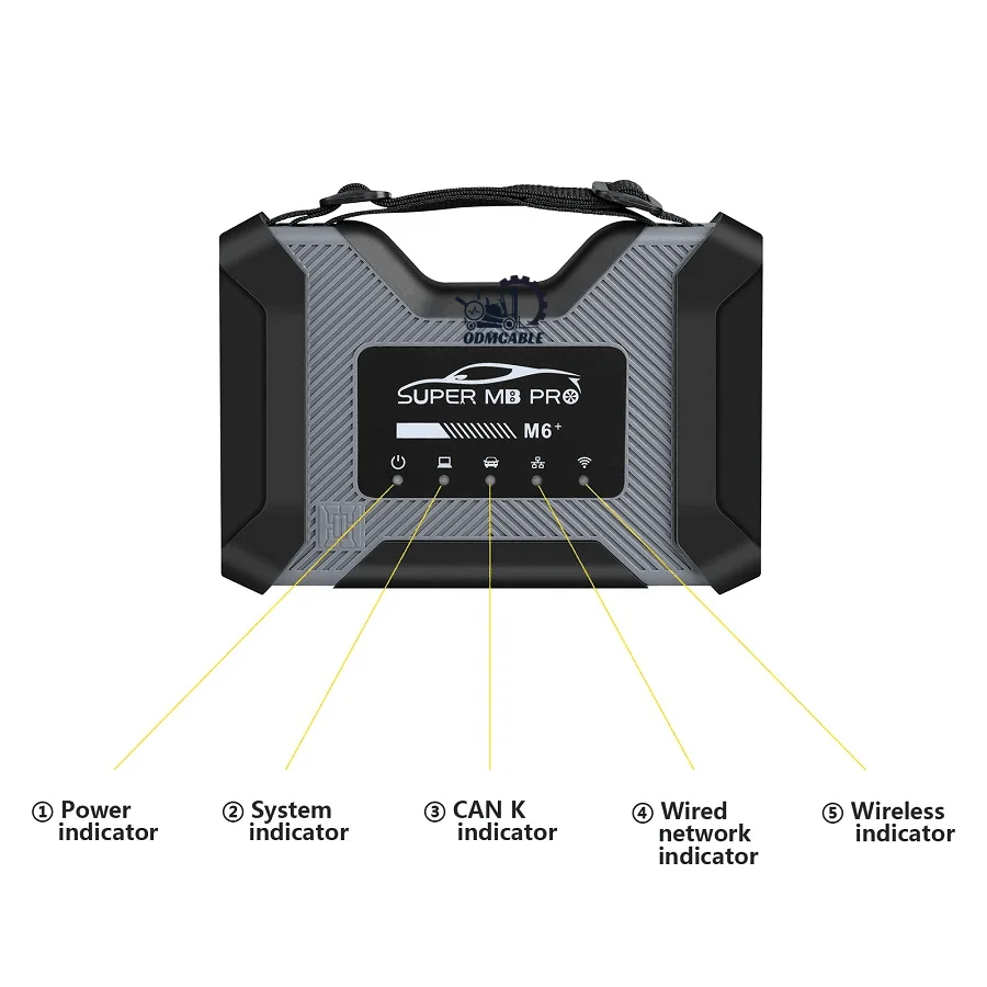 SUPER MB PRO M6 Wireless Star Diagnosis Tool Fit For Benz Car And Trucks Compatible With DOIP, K-line,CAN Low,Can High