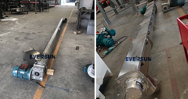 Stainless Steel Spiral Powder Particles Continuous Transport Sealed Conveyor