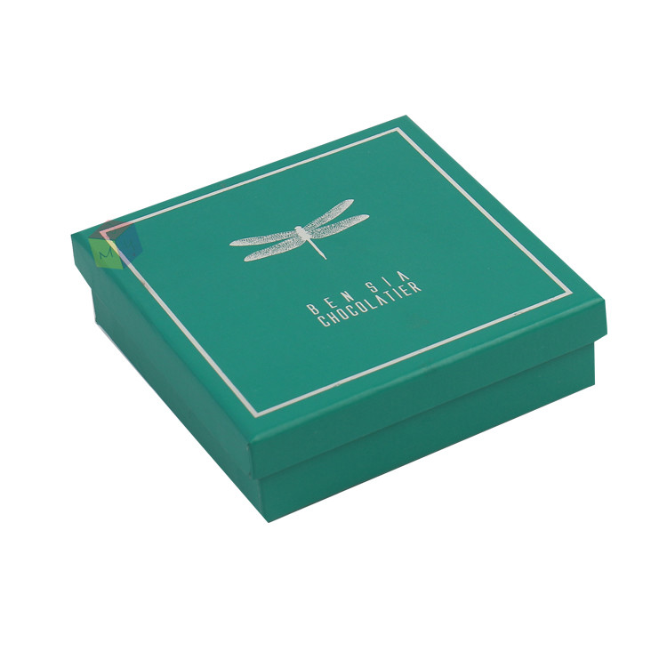 Small Square Custom Logo Luxury Paper Cardboard Chocolate Gift Box Packaging With Plastic Tray