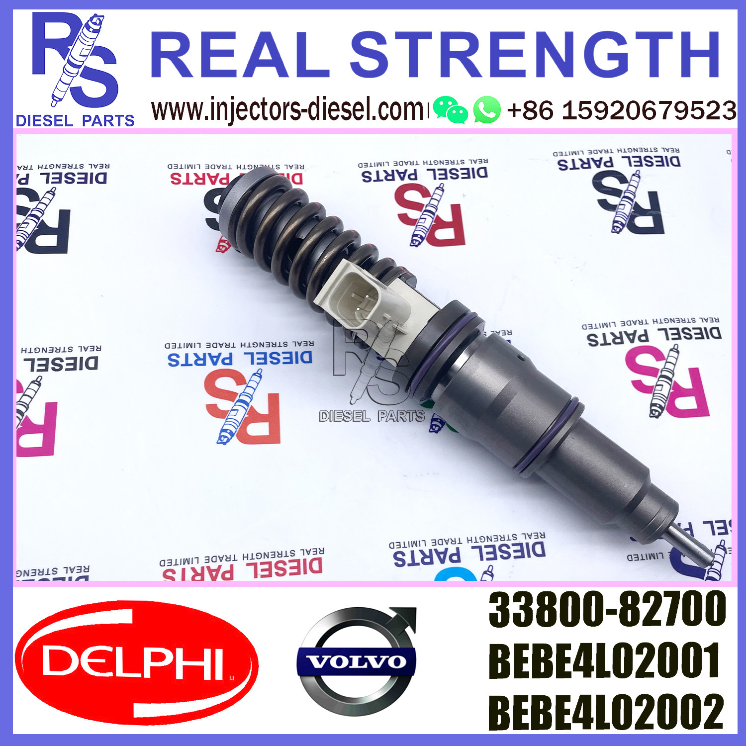 DELPHI injector BEBE4L02001 BEBE4L02002 Diesel pump Injector V-O-L-V E3.5 33800-82700 for HYUNDAI H ENGINE