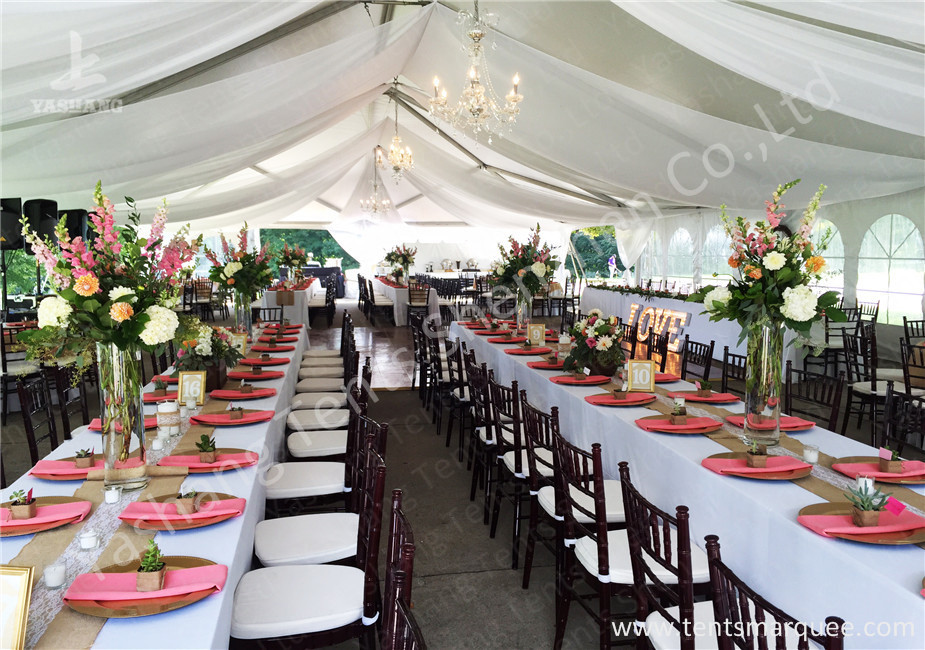 Clear PVC Fabric Top Aluminum Alloy Outdoor Luxury Wedding Tents