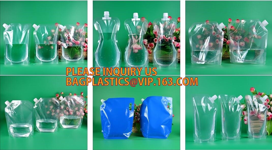stand up reclosable drinking pouches cold drink Zip lockk bag with straw,Beveragereusable Kids Snack Zip Lock Juice Drink