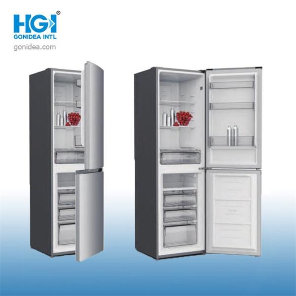 Quality 250L Frost Free Double Door Bottom Freezer Refrigerator With Water Dispenser for sale