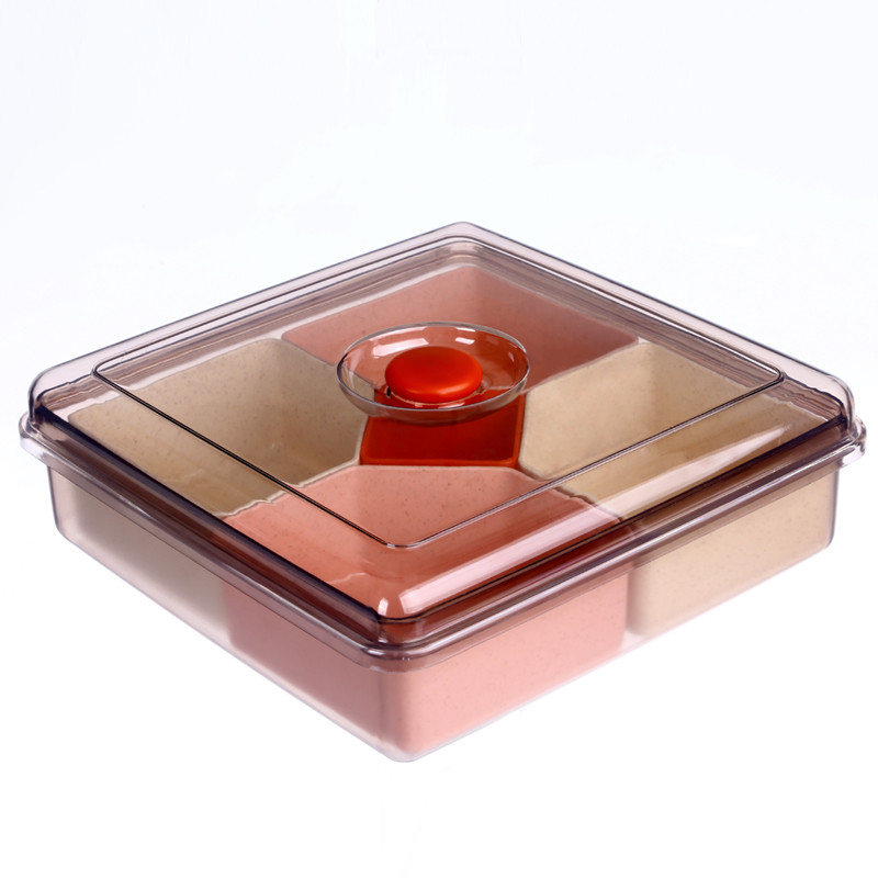 Compartments 450g Plastic Organizer Box With Cover