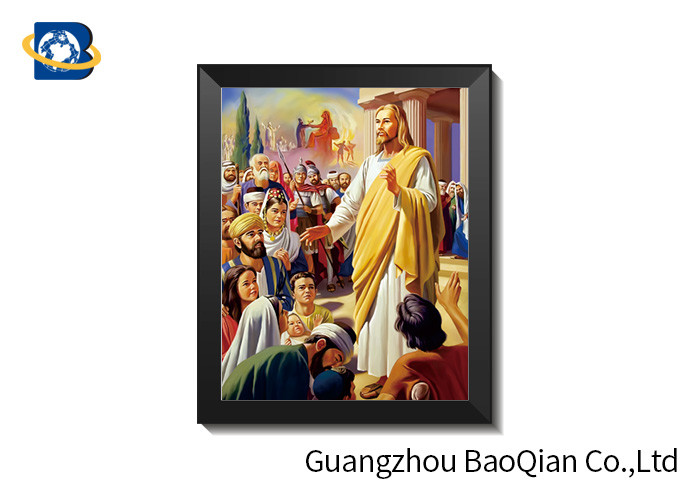 High Definition 3D Lenticular Religion Pictures Religion Theme CMYK Offset Printing