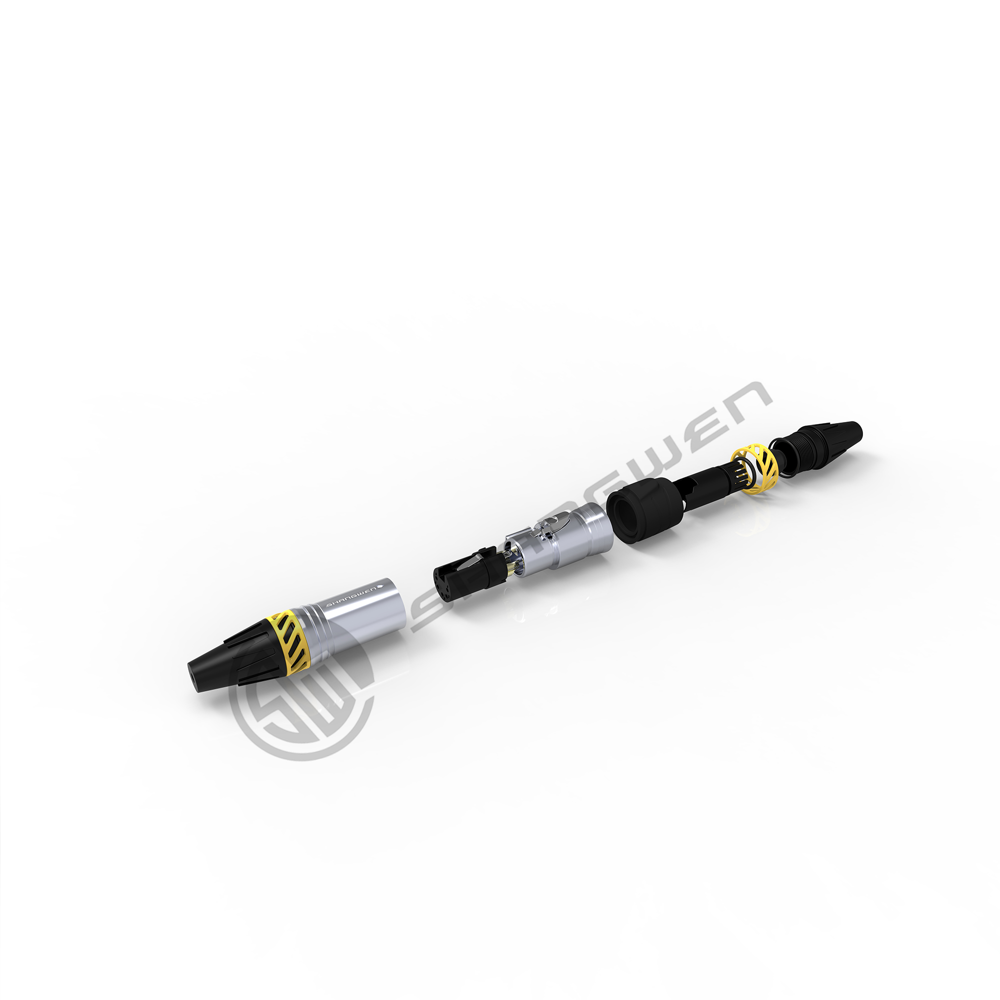 Audio XLR 5 Pin Waterproof Electrical Connectors Ip65 Female Plug