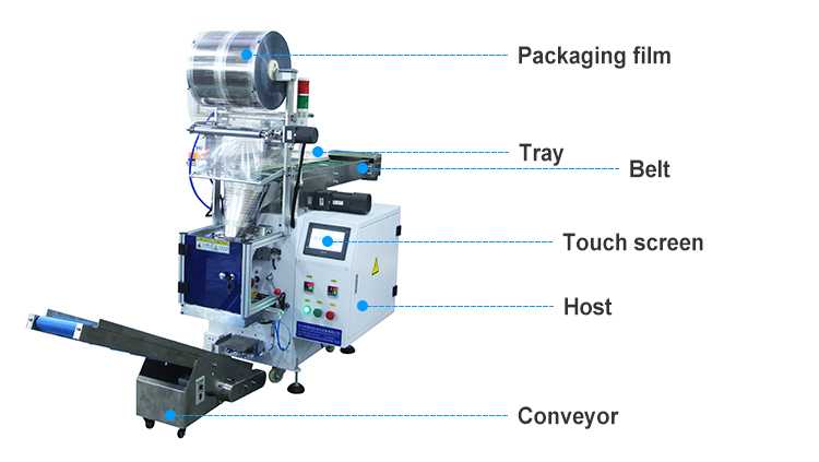 2023 Hot Sales Casters Manual Placement Sealing Bagging Packaging Machine With Printing Text Plastic Film
