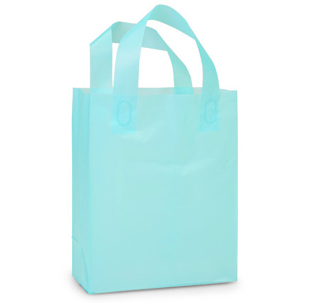 Reusable Loop Handle Plastic Bags Offset Printing Gravure