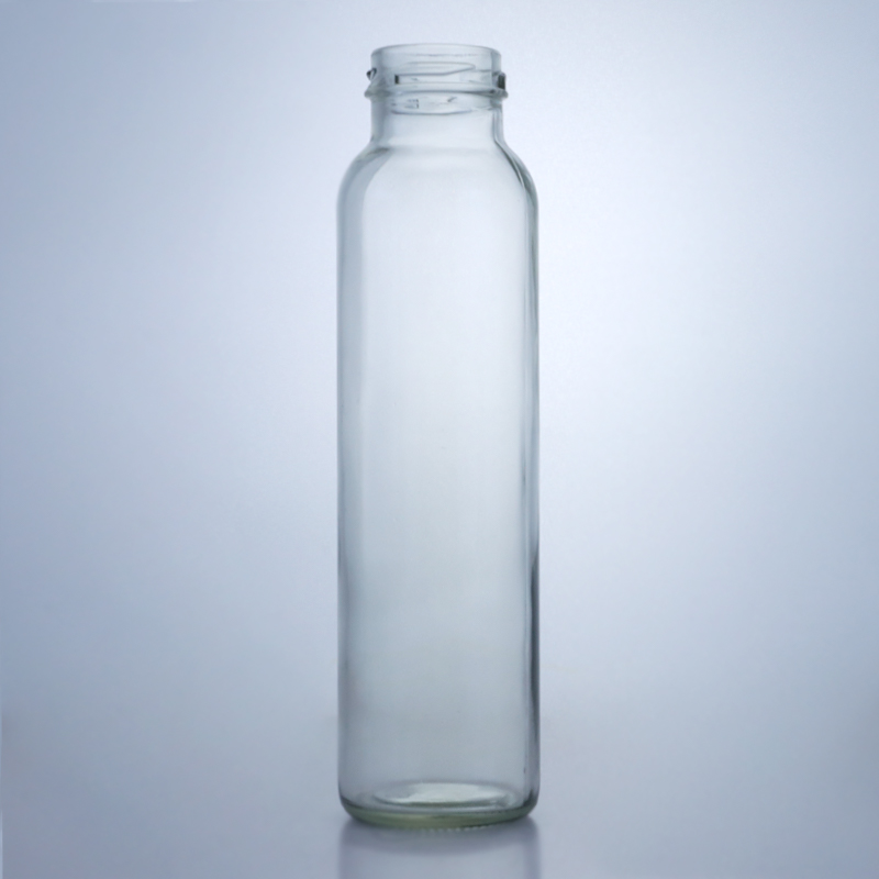 300ml Round Food Glass Jar for Milk Juice Fruit Tea Decal and Surface Handling