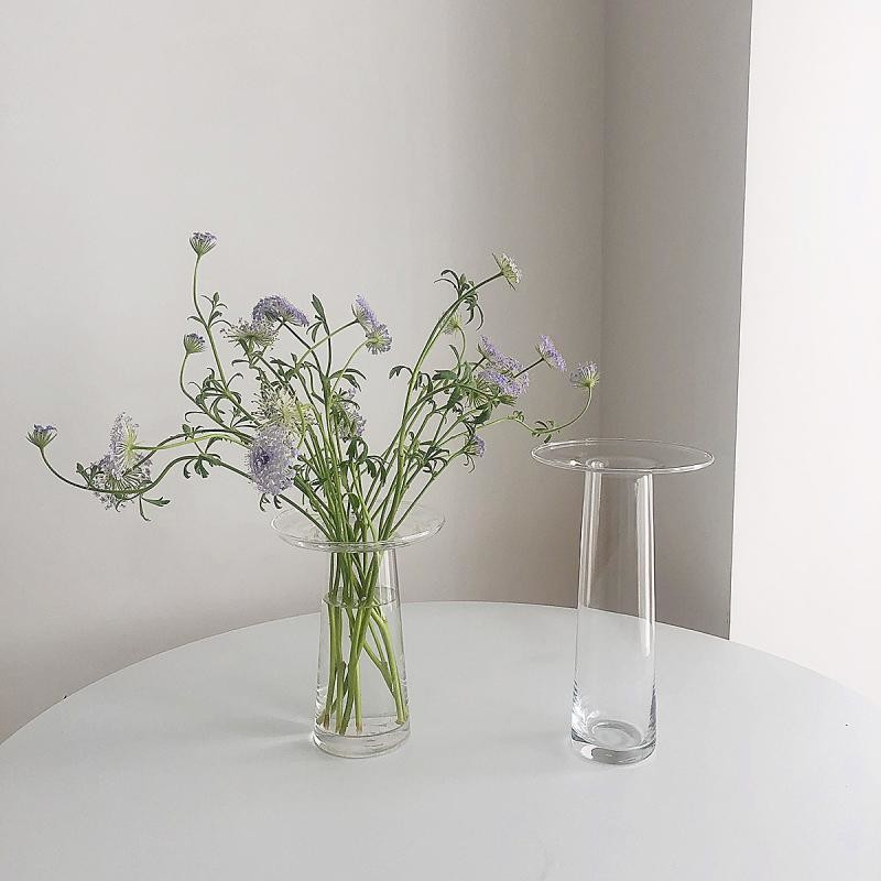 Family Decorative Crystal Borosilicate Glass Vases