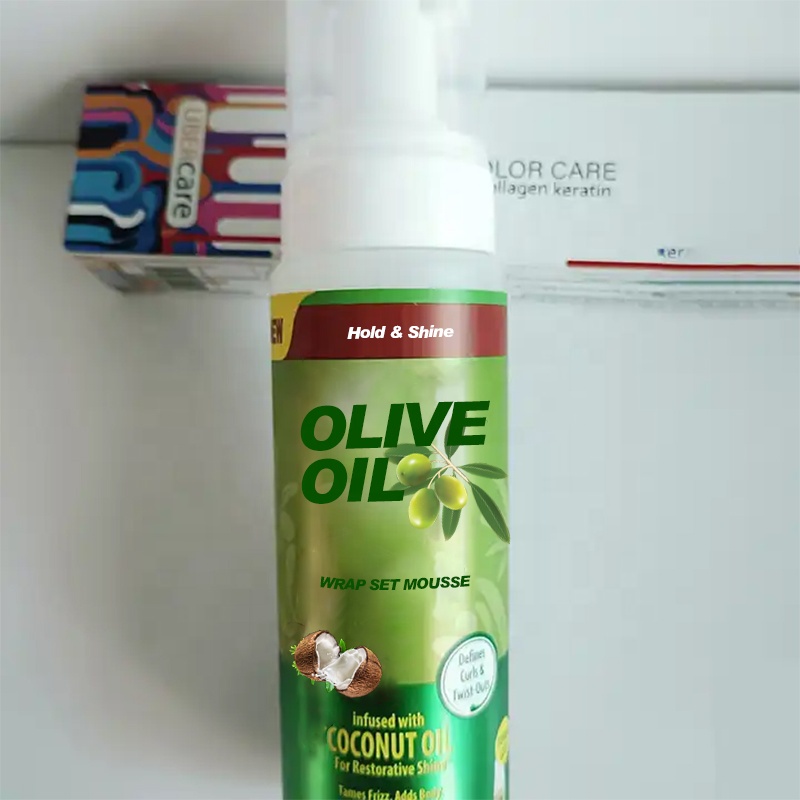 Frizz Control Curl Styling Mousse Silicone Free Strong Hold Hair Mousse