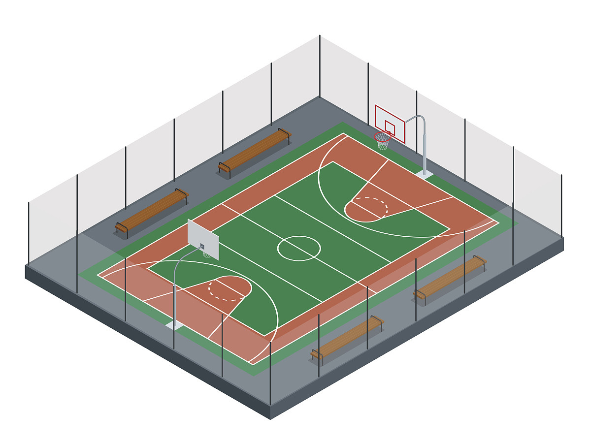 Fireproof Acrylic Sports Flooring Material Basketball Tennis Court Surface