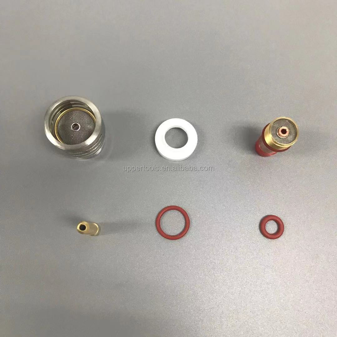 WP-17/18/26 Champagne TIG Welding Torch Accessories 1.6mm/2.4mm/3.2mm Clear Nozzle Kit