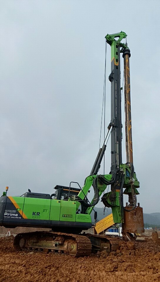 TYSIM KR125A Piling Rig Machine Max Pile Diameter 1300mm 78m/Min Max. Drilling