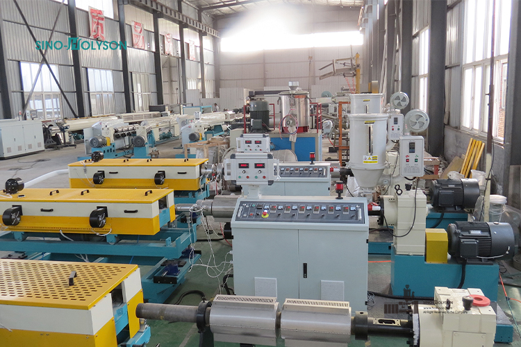 HSJ-65 PA Nylon 6/66 Flexible Corrugated Pipe Manufacturing Machine With 75 Rpm Screw Speed
