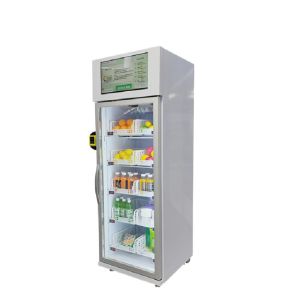 Remote Control Vegetable Smart Vending Fridge With Card Reader
