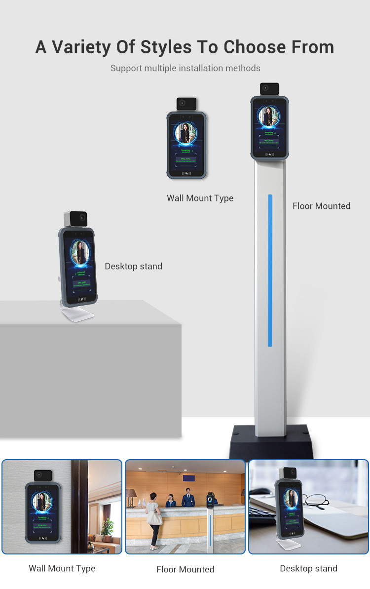 Indoor 2.5M Facial Recognition Attendance Machine With LINUX Operating System
